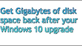 Free up Gigabytes of disk space after your upgrade